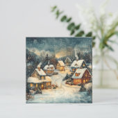 Carte de voeux Vintage de Noël (Debout devant)