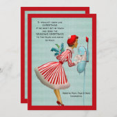 Carte de voeux Vintage de Noël (Devant / Derrière)