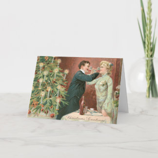 Carte de voeux vintage de Noël