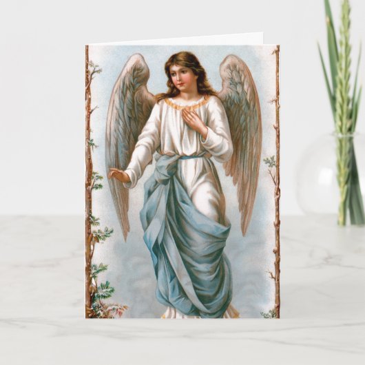 Carte de voeux vintage de Pâques Angel (Devant)