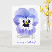 Carte de voeux vintage en alto (Fleur jaune)