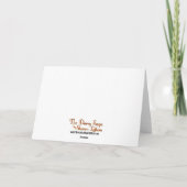 Carte de voeux vintage et romantique (Dos)