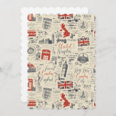 Carte de voeux vintage London Flat (Devant / Derrière)