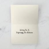 Carte de voeux vintage pour l'Halloween Witch (Intérieur)