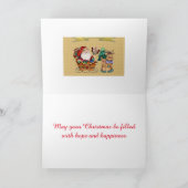 Carte de voeux vintage pour rennes (Intérieur)