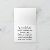 Carte de vœux vintage pour Thanksgiving (Intérieur)