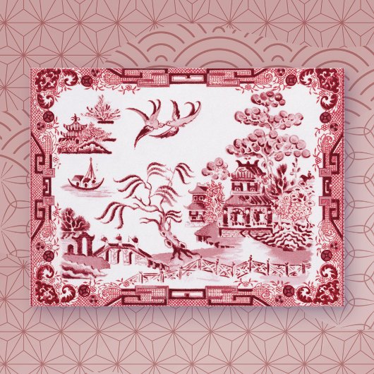 Carte de voeux vintage Red Willow
