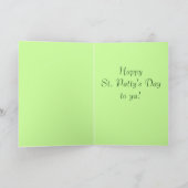 Carte de voeux Vintage St. Patricks (Intérieur)