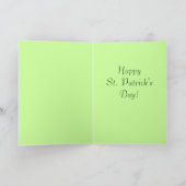Carte de voeux Vintage St. Patricks (Intérieur)