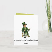 Carte de voeux vintage St Patrick's Day (Dos)