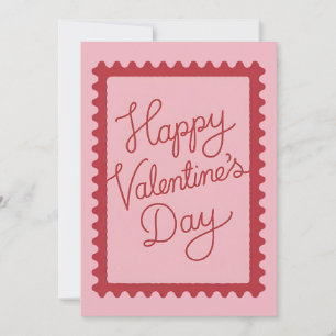 Carte de voeux vintage Valentine dessin main