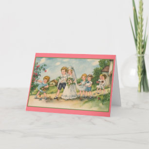 Carte de voeux Vintage Wedding