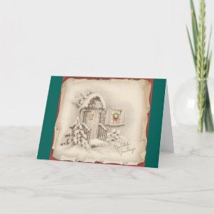 Carte de voeux vintage Yuletide