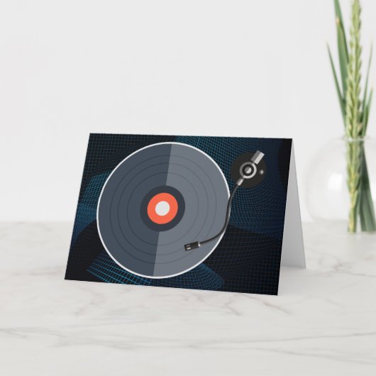 Carte de voeux Vinyl Record (Devant)