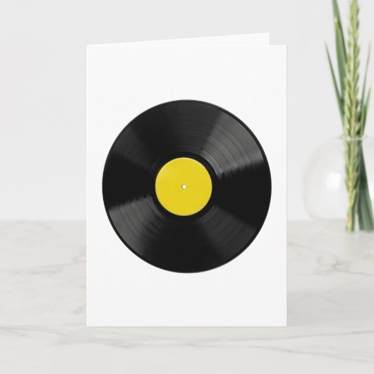Carte de voeux Vinyl Record (Devant)