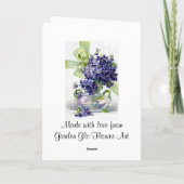 Carte de voeux Violences vintages (Dos)