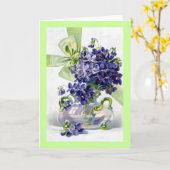 Carte de voeux Violences vintages (Fleur jaune)