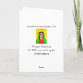 Carte de voeux Virgen de Guadalupe (Dos)