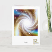 Carte de vœux Vortex, Galaxies (Dos)