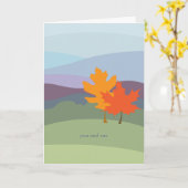 Carte de voeux vous et moi (Fleur jaune)