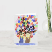 Carte de voeux "Vous êtes ma plus grande aventure" (Devant)