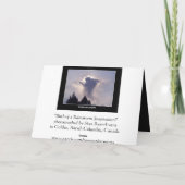 Carte de voeux VOYAGE SÛR (Dos)