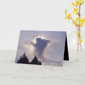 Carte de voeux VOYAGE SÛR (Fleur jaune)