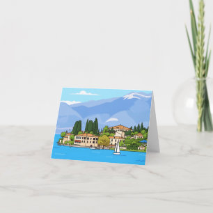 Carte de vœux vue du lac de Garde San Vigilio