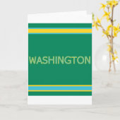 Carte de voeux Washington (Fleur jaune)