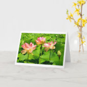 Carte de voeux Water Lily (Fleur jaune)