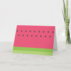 Carte de voeux Watermelon - Blanc à l'intérieur