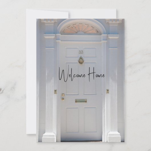 Carte de vœux Welcome Home Flat (Devant)