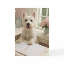 Carte de voeux West Highland Terrier - Vide
