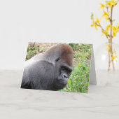 Carte de voeux Western Lowland Gorilla (Fleur jaune)
