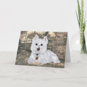 Carte de voeux Westie