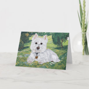 Carte de vœux Westie