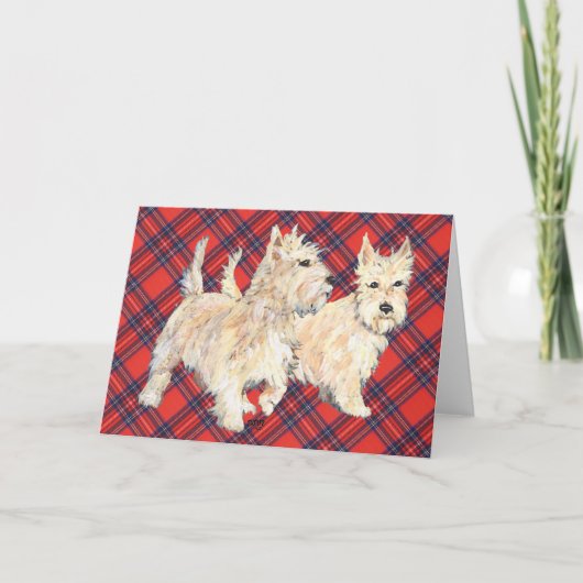Carte de vœux Wheaten Scottish Terrier (Devant)