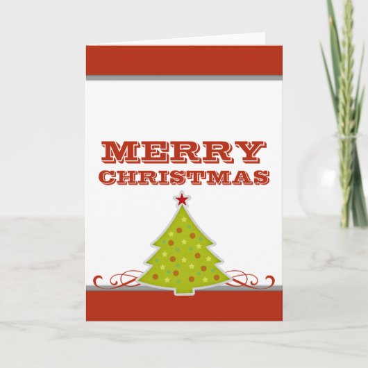 Carte de voeux Whimsical Christmas Tree (Devant)