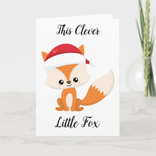 Carte de voeux Whimsical Fox (Devant)