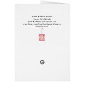 Carte de voeux Whimsical Heart Balloons (Dos)