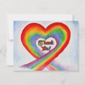 Carte de voeux Whimsical Heart Merci (Devant)