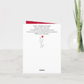 Carte de voeux Whimsical Red Poppies (Dos)