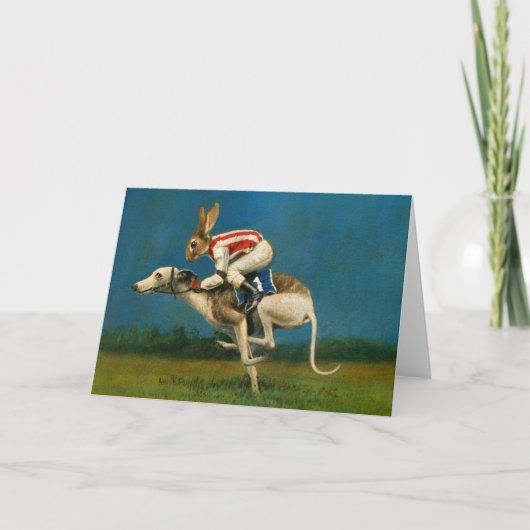 Carte de voeux Whippet Racer (Devant)