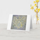 Carte de voeux White Angel (Fleur jaune)