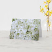 Carte de voeux - White Hydrangea (Fleur jaune)