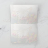 Carte de voeux White Peacock Irish Blessing (Intérieur)