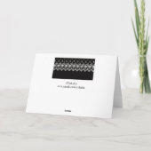 Carte de voeux White Rose Lace A7 (Noir) (Dos)