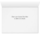 Carte de voeux White Sandy Beach Florida Coastline (Intérieur Horizontal (Bas))