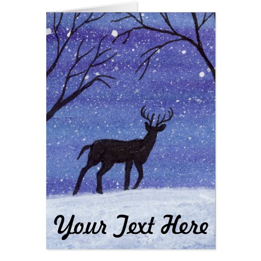 Carte de voeux White Tail Buck (Devant)