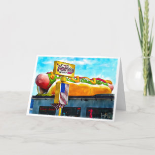 Carte de voeux Wienerlicious Hot Dog Landmark